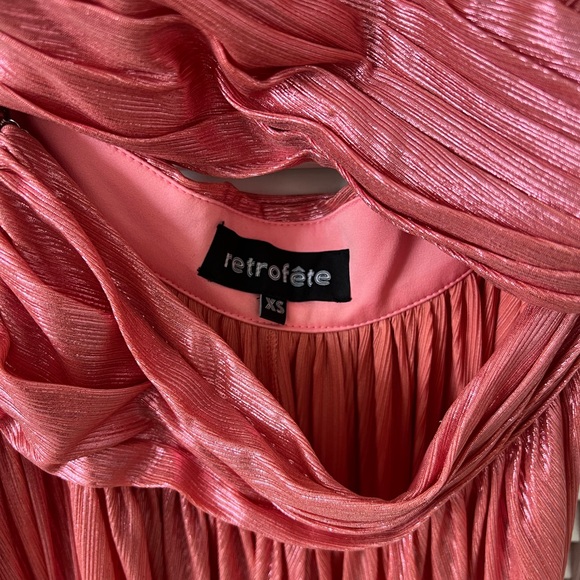 Retrofete Aglaia Dress in Calypso Coral - Picture 7 of 10